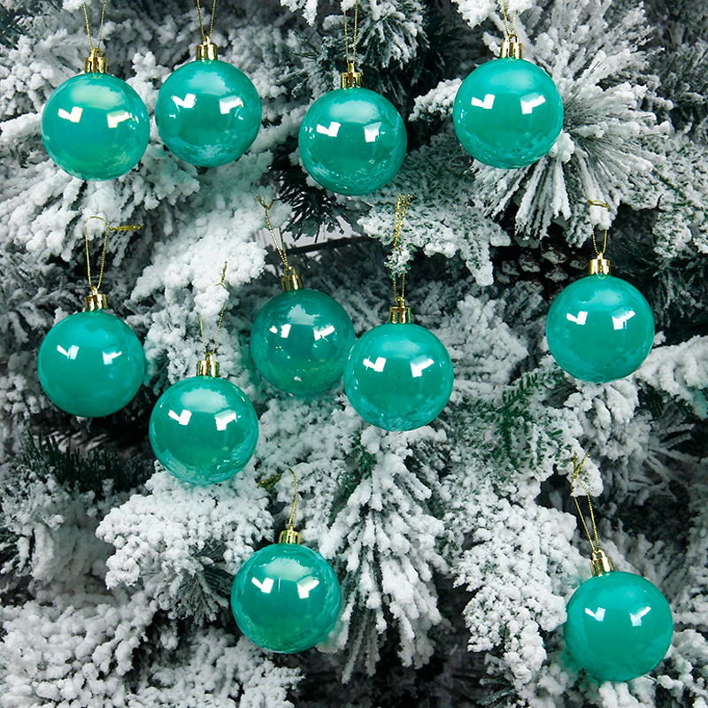 Bolas de perlas de Navidad de 6cm Bolas de decoración de techo de PVC Bolas de decoración de árbol de Navidad huecas Bolas de color