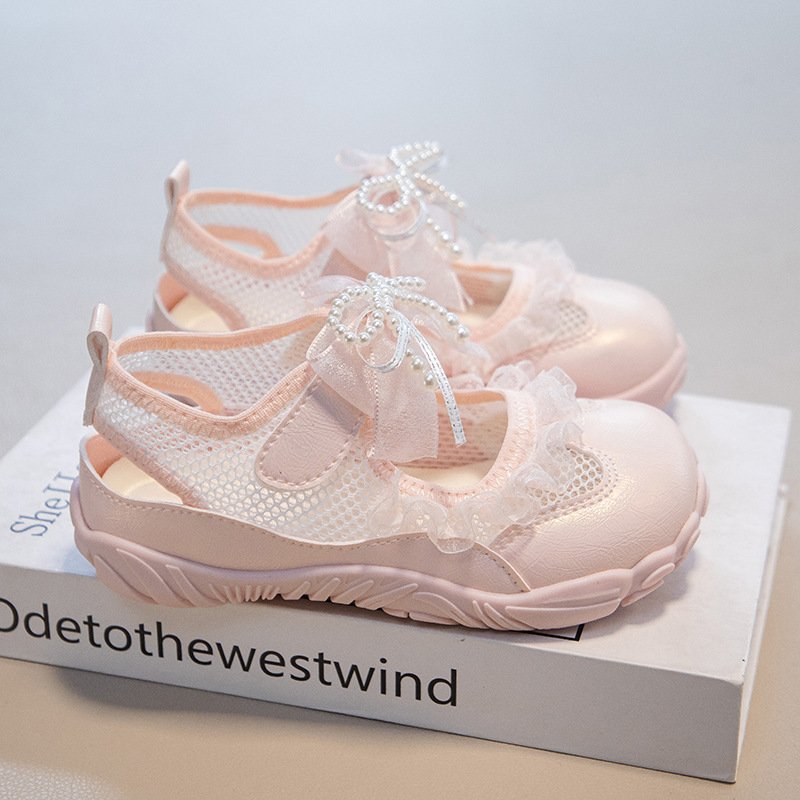 Sandálias princesa de niñas 2026 verano para niños zapatos de playa huecos zapatos casuales de moda para niños mayores image 7