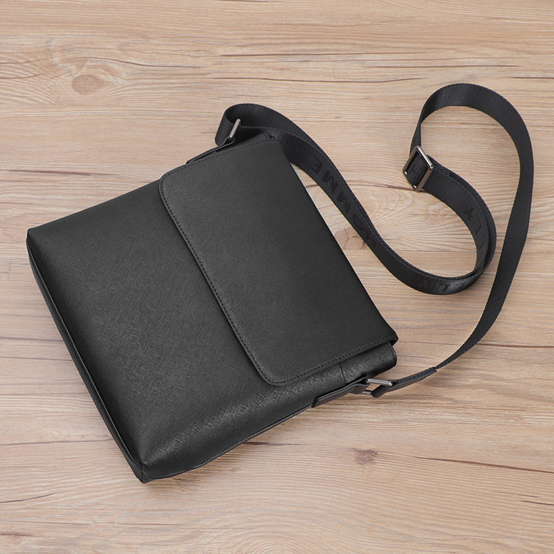 Túi đeo chéo nam da bò vân chéo cổ điển 29×11×17 cm — Cà phê nâu, 50 RMB. Bán lỗ do mua số lượng lớn., Xanh Đậm, 50 Yuan, Thanh Lý Tồn Kho - Bán Thua Lỗ Vì Số Lượng Lớn!