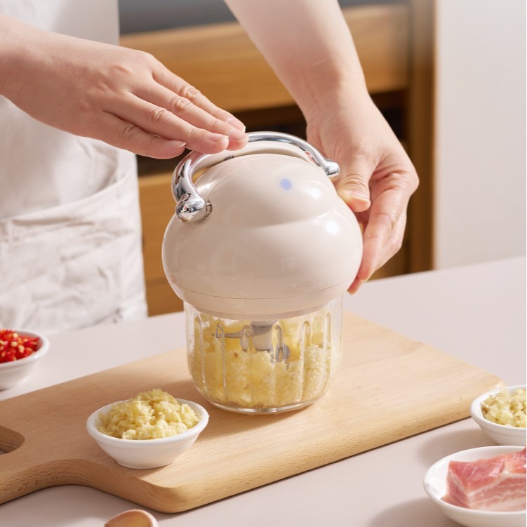 【オリジナル】ニンニク潰し器 赤ちゃん用離乳食調理機 電動大容量ステンレス製多機能ニンニク潰し器|undefined