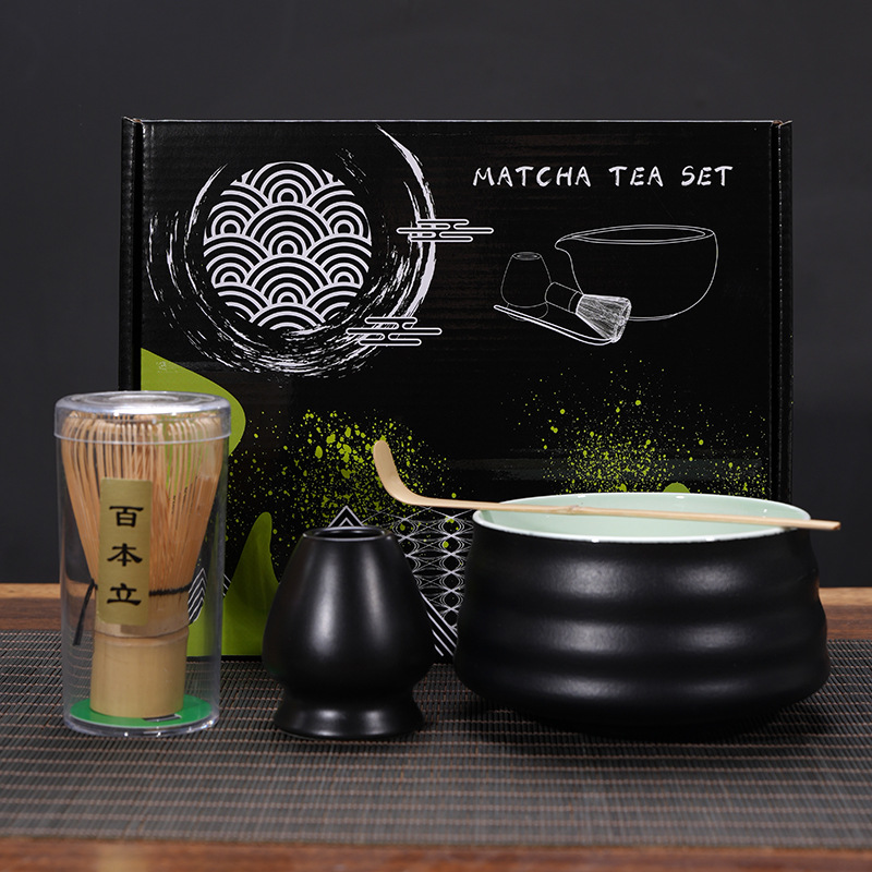 Matcha tazón té taza Matcha cepillo cien Benli taza de té Té juego de té Dinastía Song juego de té Matcha herramienta traje caja de regalo japonés
