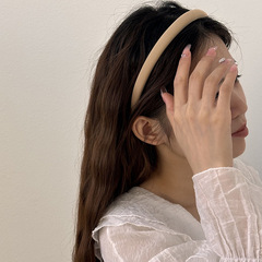 French elegance fine sponge hair clip for women, retro minimalist style, 2023 new arrival, high-end design hair accessory, face-washing hair clip