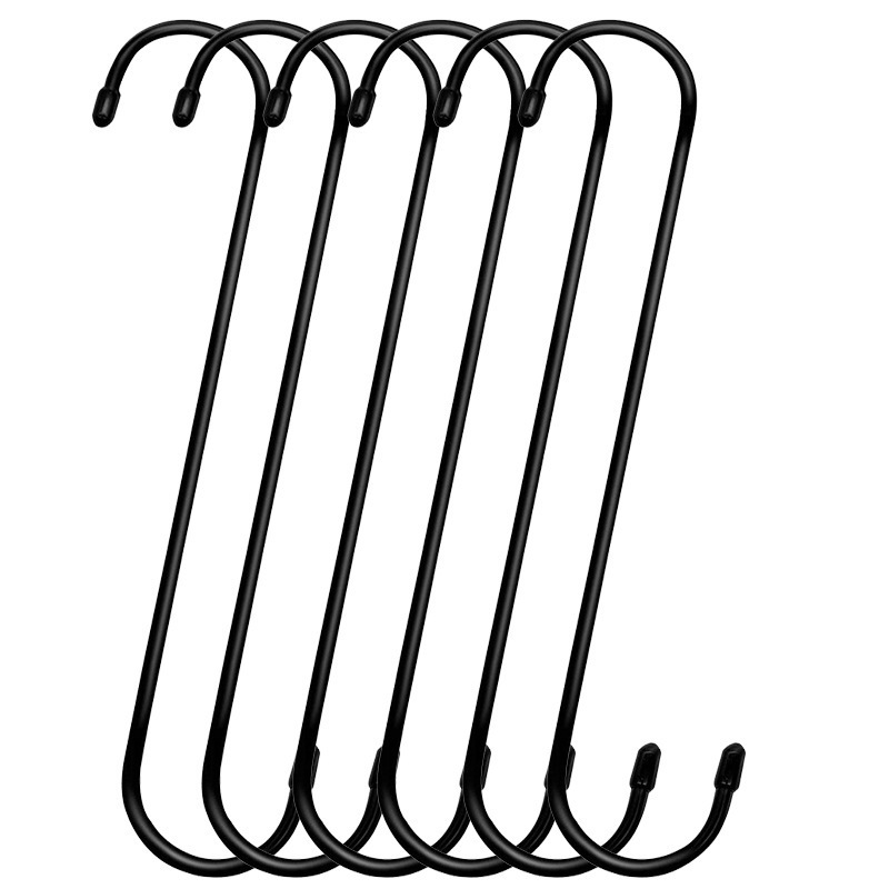 Factory wholesale punch-free bathroom clothing store kitchen household multi-power storage stainless steel S hook hanging metal hook