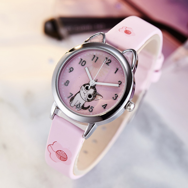New Style Children's Cute Cute Small Watch Girls Boys Belt Fashion Women's Electronic Quartz Watch