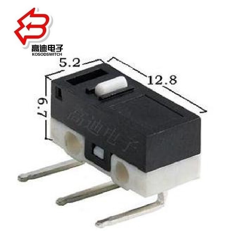 Press-Type Mouse Switch Manufacturer, Bent-Leg 90-Degree Micro Switch Normally Open, Normally Closed Press-Type Micro Switch with Bent Legs