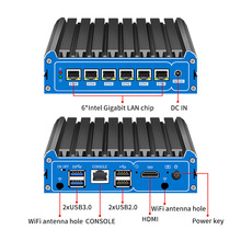 J6412四核软路由 倍控工控机电脑计算机 多网卡i226 6口迷你爱快