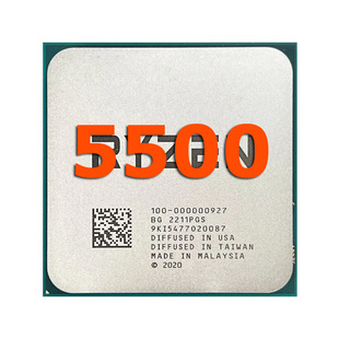 Disassembled Second-Hand Amd R5 5500 Cpu with Full Channels and Perfect Pins
