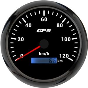 Avtomobil RV Motosiklet GPS Spidometr 110mm Odomert Km/H Çoxrəngli İşıqlı 12V24V