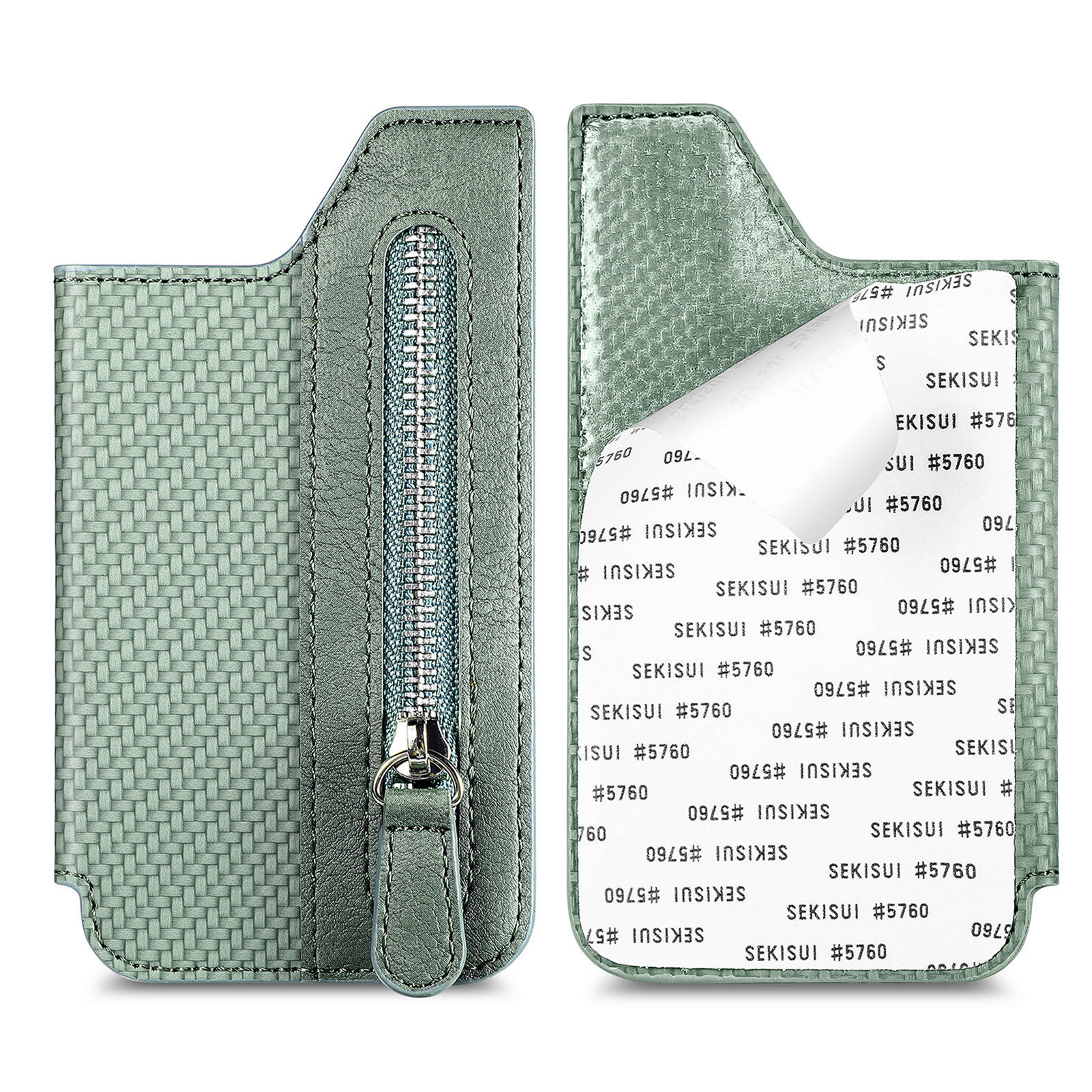 Unisex Solid Color Pu Leather Zipper Card Holder display picture 33