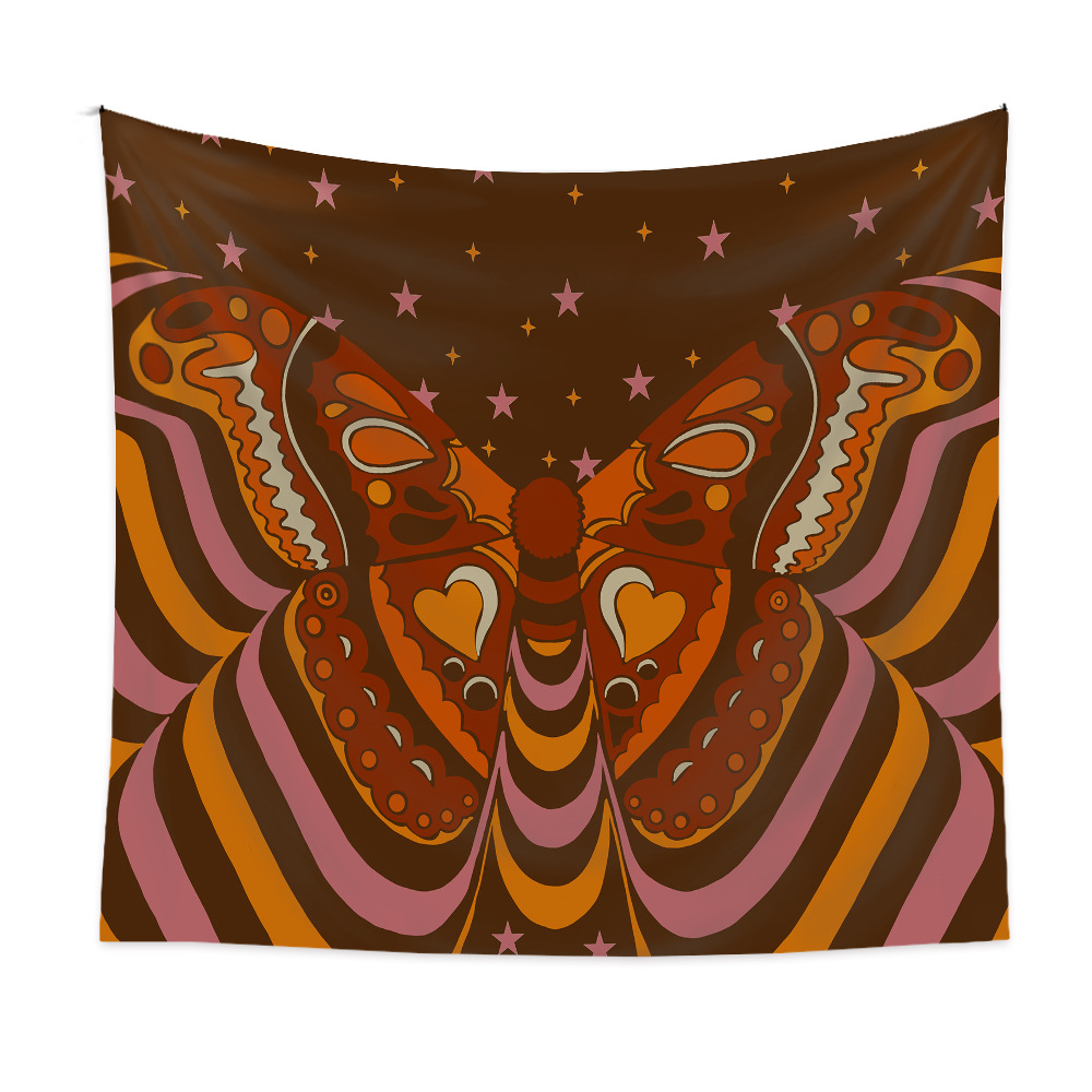 Psychedelic Butterfly Tarot Card Pattern Room Decoration Tapestry Wholesale Nihaojewelry display picture 3