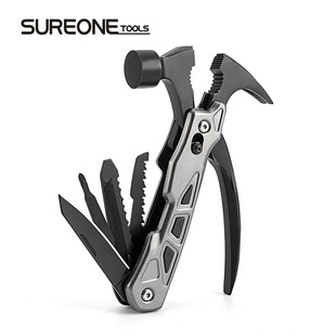 Claw Hammer Manufacturer Wholesale Multi-Functional Stainless Steel Hammer Multi-Function Pliers Car Tool Combination Outdoor Camping