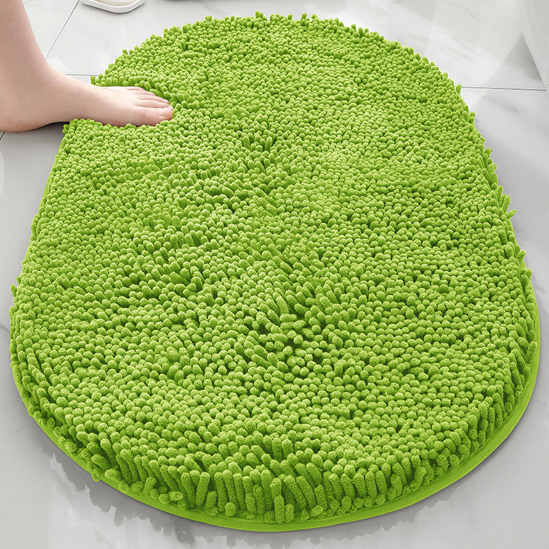 TEMU venta caliente esterillas de piso de cheneil de espesamiento alfombra de absorción de agua fuerte alfombra de puerta antideslizante inodoro alfombra de cama cama image 47