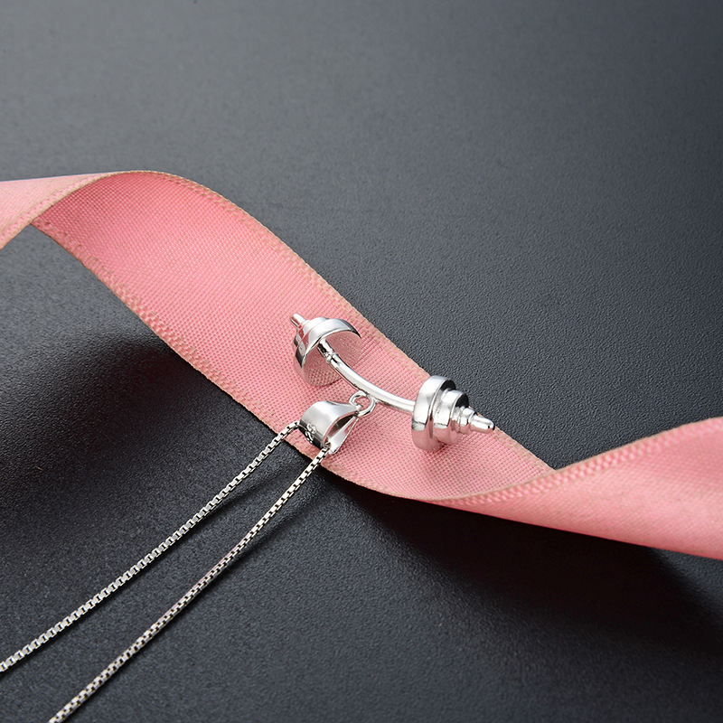 Venta al por mayor estilo japonés y coreano s925 Cadena de clavícula de plata joyería popular colgante transfronteriza collar de accesorios de barra de mujer