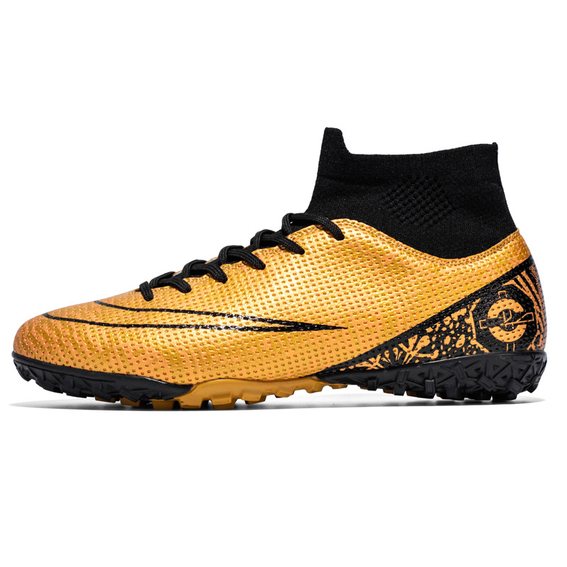 Binbinniao zapatos de fútbol de los hombres y las mujeres de alto-top largo y corto de uñas de competición zapatos de entrenamiento resistente al desgaste antideslizante zapatos de fútbol