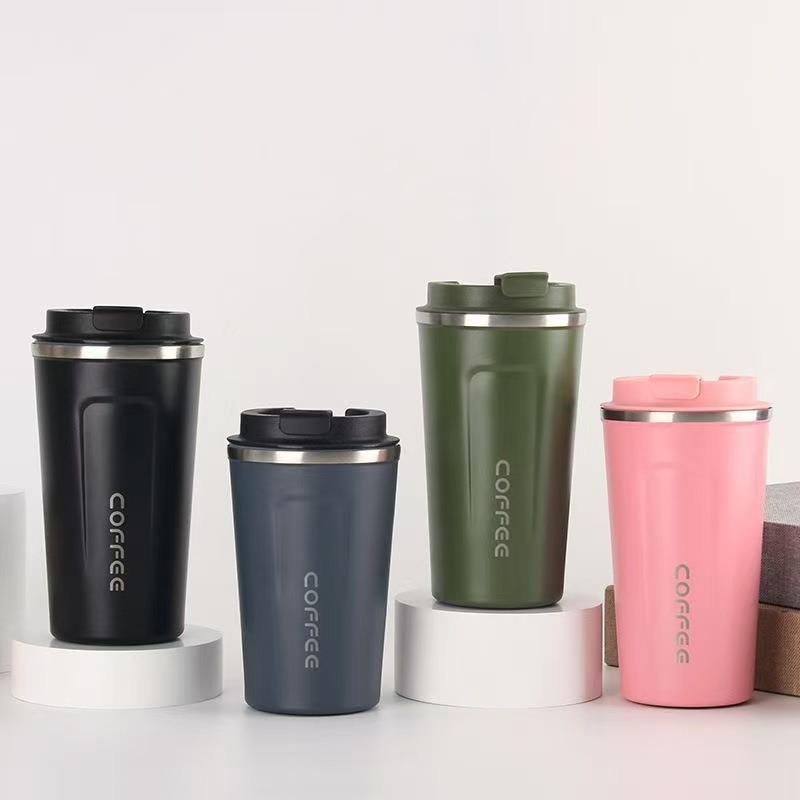 Taza de café de segunda generación de automóvil simple vacío doméstico 304 taza de aislamiento térmico de acero inoxidable portátil a prueba de fugas taza de mano gruesa