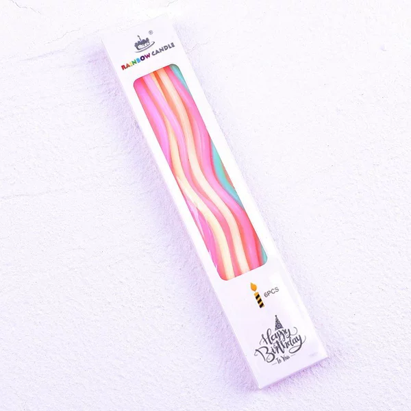 Primary color mixed color curve candle