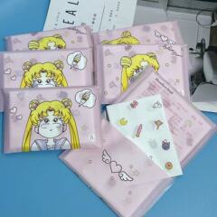 Cartoon printed handkerchief paper, beautiful girl printed paper towel, color napkin, wallet clip, printed paper facial tissue