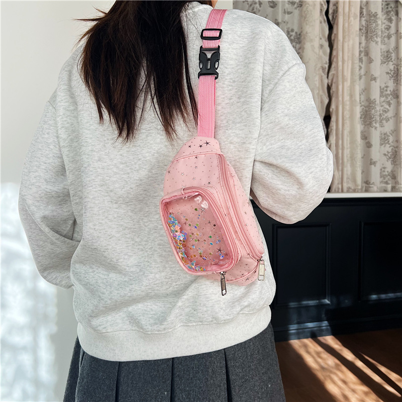 2026 nuevo comercio exterior bolsos para niños de moda coreana, bolsos de cintura para niños y niñas, lindos pequeños bolsos de pecho de bebés