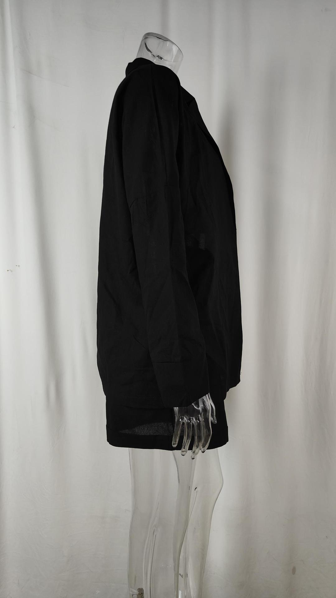 Elegant Women's Three-piece Blazer Suit Set With Shorts Fashion_voghion.com