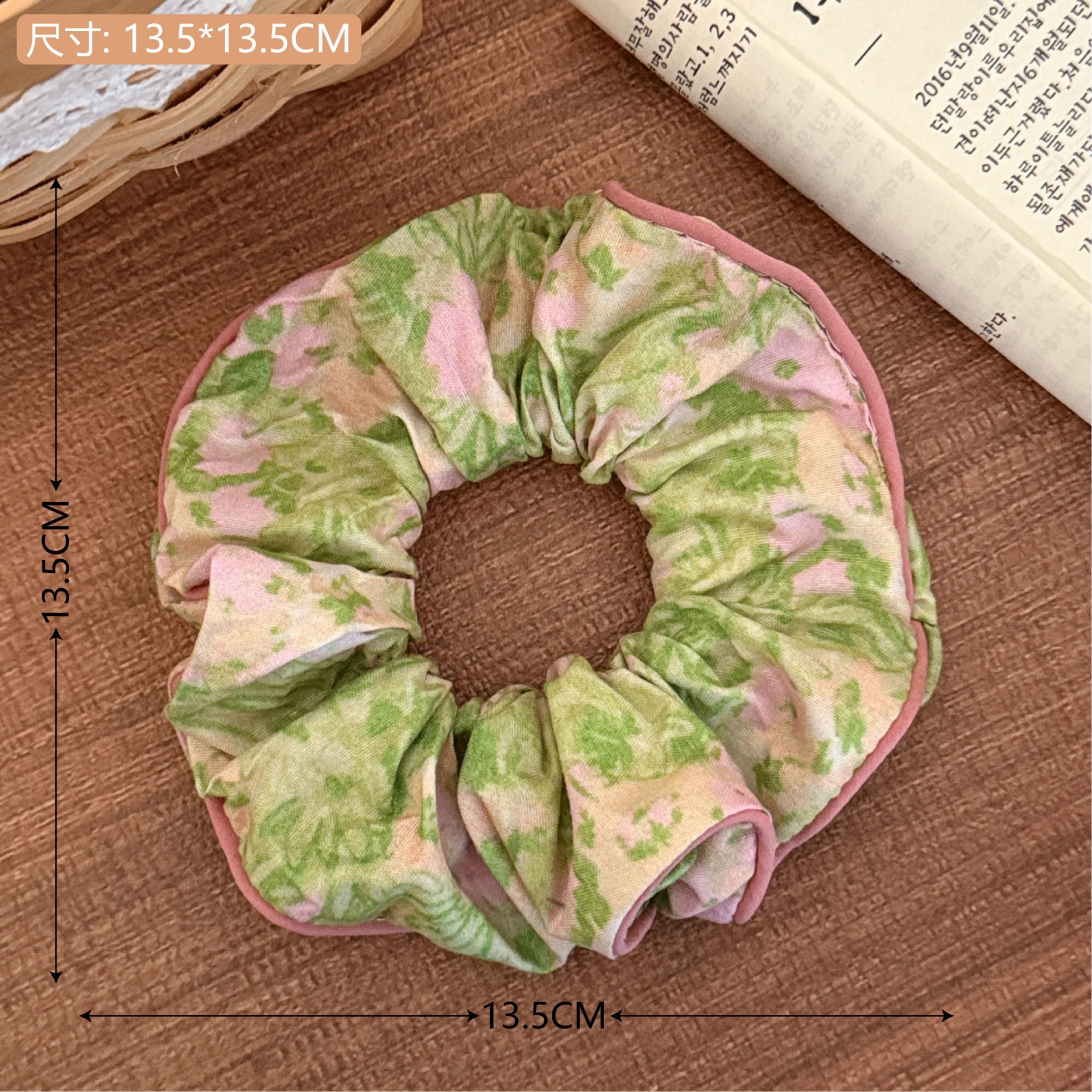 Estilo coreano de alta apariencia de encaje de intestino grueso banda de pelo accesorios para el cabello cuerda de pelo de corazón de niña de todo fósforo pequeño Qing nuevo tocado de cola de caballo de gran altura al por mayor