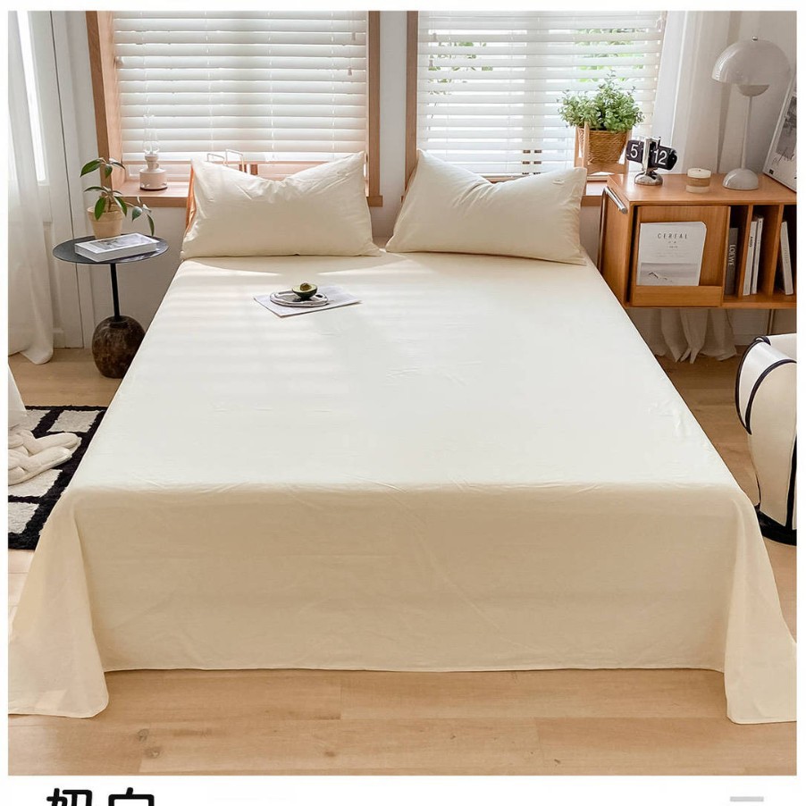 Una sábana de algodón de clase, una sola pieza, 100 edredones de algodón, funda de almohada, traje de tres piezas, dormitorio de estudiantes, individual 2025, nuevo verano