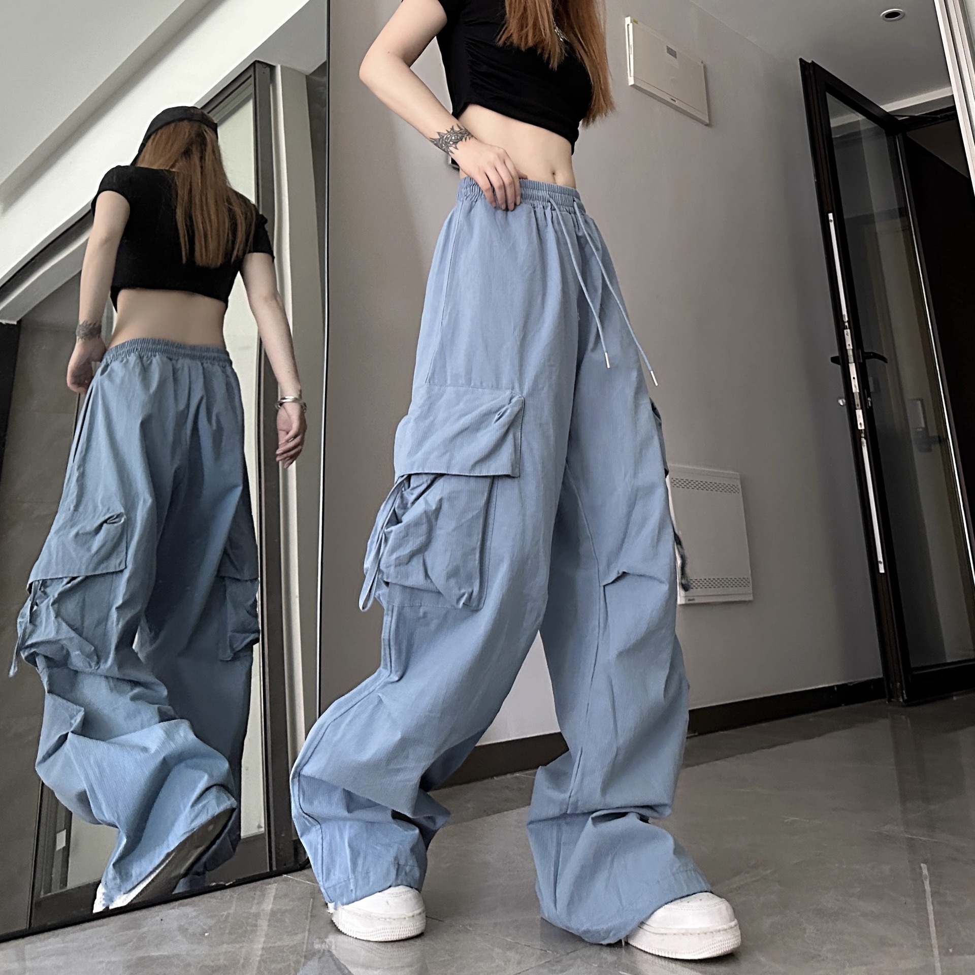 Women's Daily Casual Streetwear Solid Color Full Length Casual Pants display picture 12