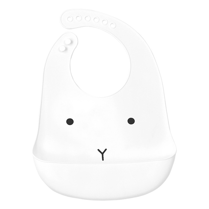 Bebé de silicona comiendo babero tridimensional impermeable súper suave babero de comida para niños babero grande desechable