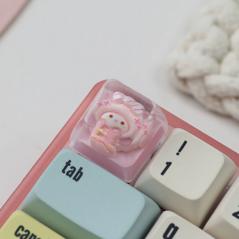 Колпачок для клавиши смола прозрачный Sanrio