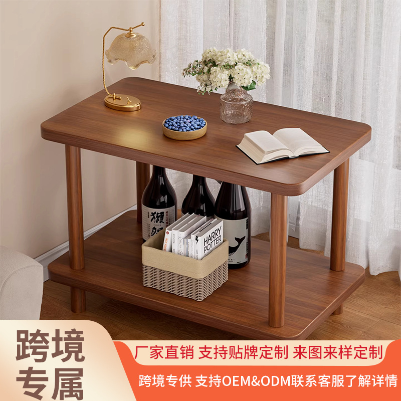 Small Table, Small Coffee Table, Living Room Sofa Side Table, Rectangular Side Table, Small Square Table, Bedroom Bedside Table, Bedside Storage Rack