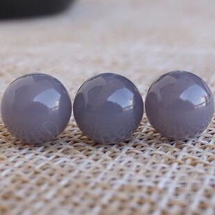 Natural Hetian Jade Smoke Purple Round Beads Single Bead Jade Round Bead Pendant DIY Bracelet Bracelet