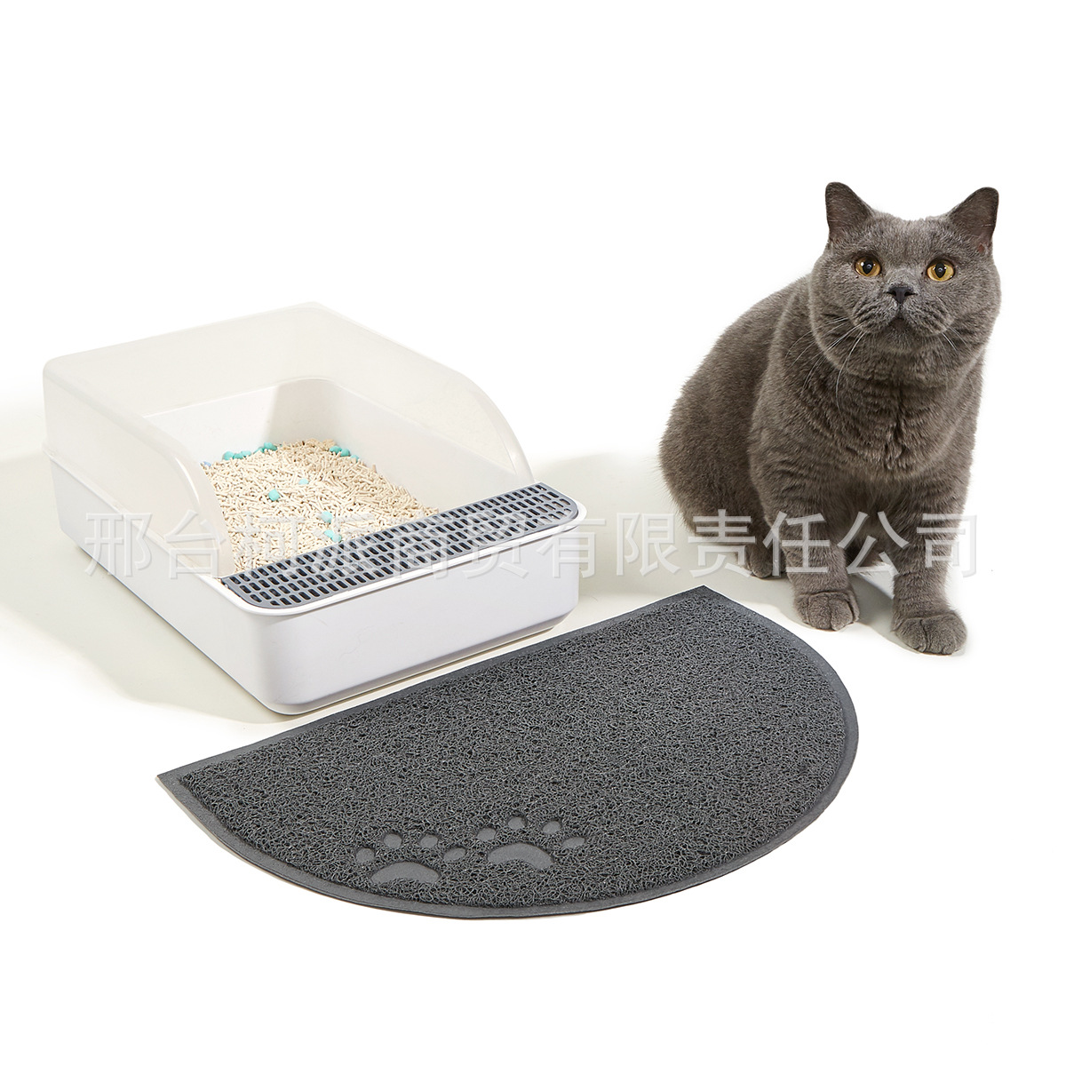 pvc小半圆塑料垫宠物垫猫砂垫止滑门地垫多款塑料脚垫宠物门垫
