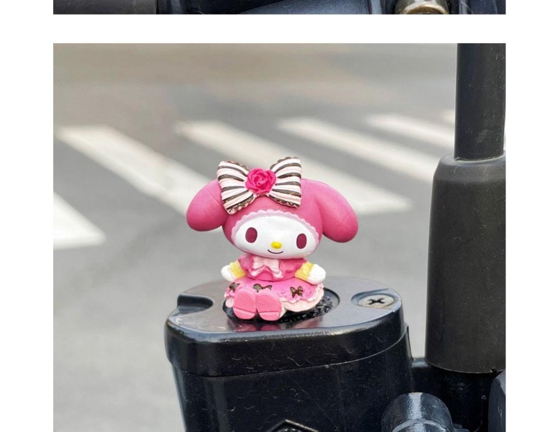 Car Ornaments Lolita Kuromi Melody Battery Electric Car Motorcycle Motorcycle Car Central Control Decorations