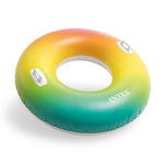 Intex, радужный водный надувной плавательный круг из ПВХ, оптовые продажи