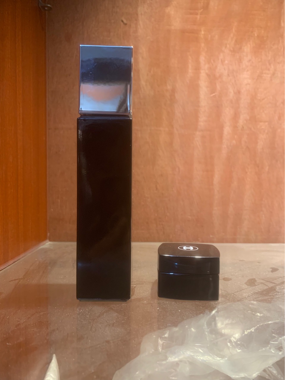 紫罗兰紫晶黑料方形膏霜乳液瓶子