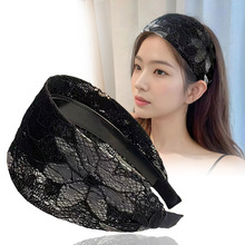 宽边蕾丝发箍女简约带齿防滑头箍压发洗脸发卡遮白发神器成人头饰