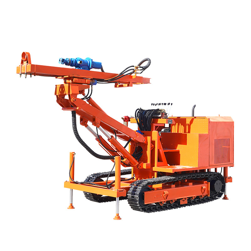 Máquina de perforación de perno de túnel de anclaje de 360 grados de rotación de rastreo de anclaje de elevación de 8 metros de un solo brazo y dos brazos de perforación de túnel de protección de pendiente