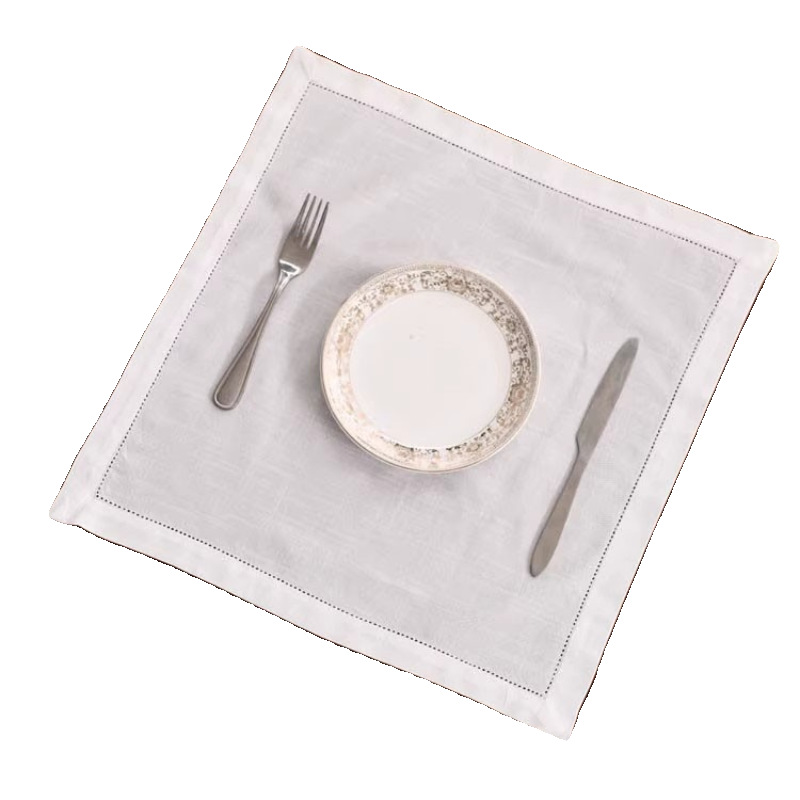 Servillas de algodón transfronterizas lino almohadilla de comedor occidental fiesta doméstica decoración de escritorio de varios tamaños para la cocina