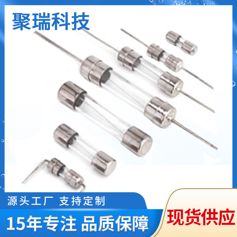 陶瓷保险丝6X30双帽引线电流保险丝管现货供应电流保险丝带引线