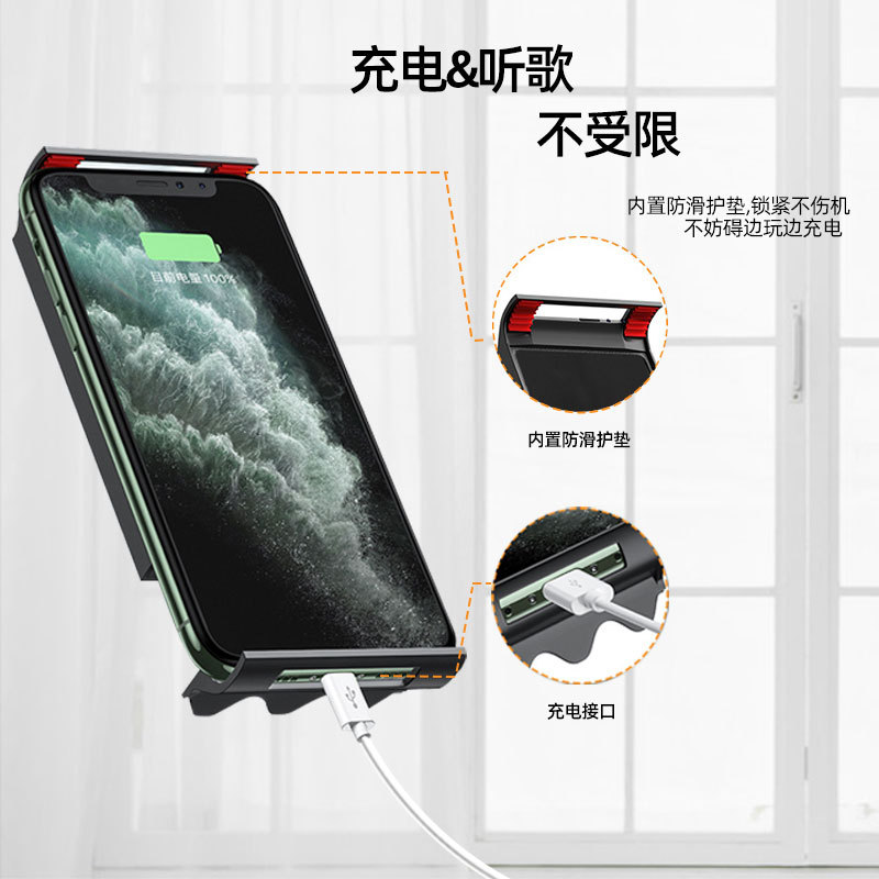 手機(jī)懸臂支架 懶人床頭追劇ipad平板夾直播設(shè)備金屬折疊桌面支架