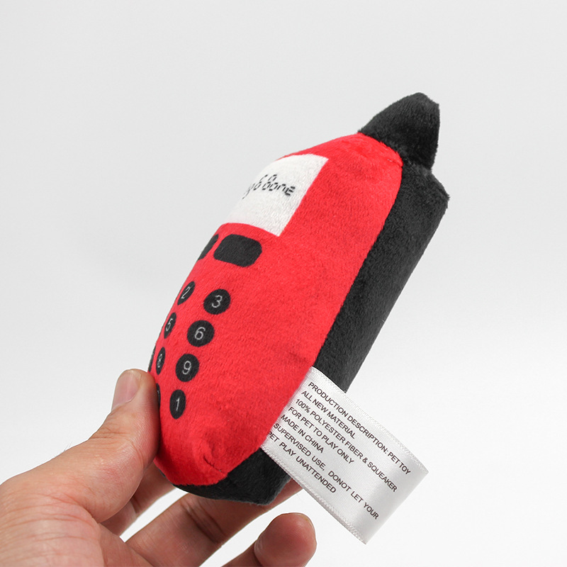 Teléfono móvil azul súper suave, juguetes vocales para perros, juguetes interactivos de entrenamiento, juguetes para morder y morder, juguetes divertidos para gatos