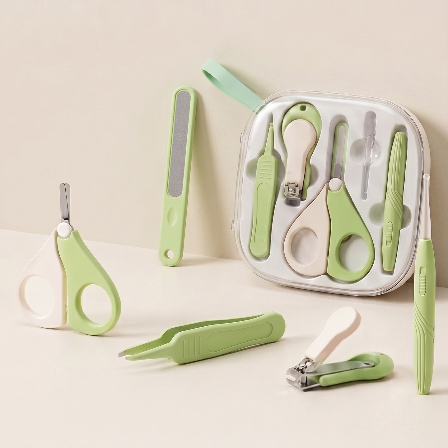 Green set, glowing ear picking, 5 pieces
