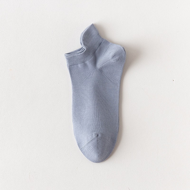 Primavera y verano, calcetines de barco de algodón de color sólido, calcetines de algodón sin costura, calcetines de algodón invisibles para hombres, embalaje independiente