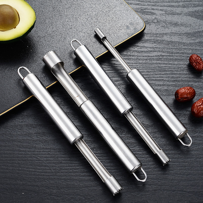 Manufacturer wholesale stainless steel hawthorn corer, red date apple corer, seed removal and core pulling tool, coring worker and core pulling
