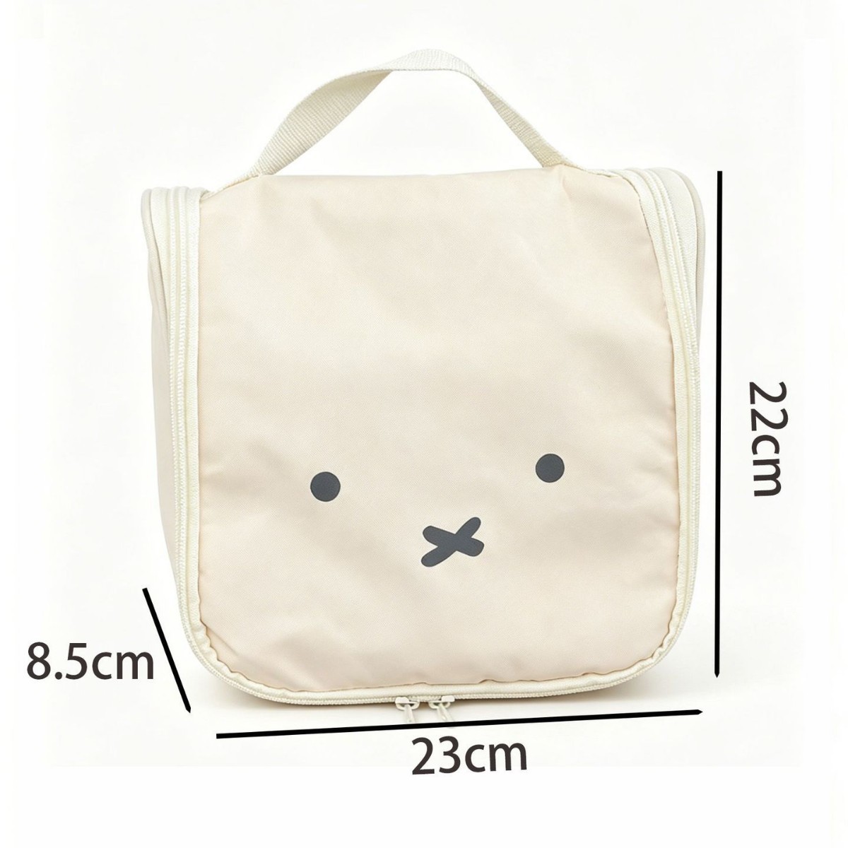 Bolsa de maquillaje transfronteriza gran capacidad adorable conejo de arroz multifuncional se puede colgar partición de viaje portátil almacenamiento de lavado