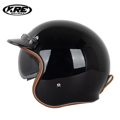 motorcycle electric car helmet men Motosiklet kaskı (dəbilqə) - bright-black-s