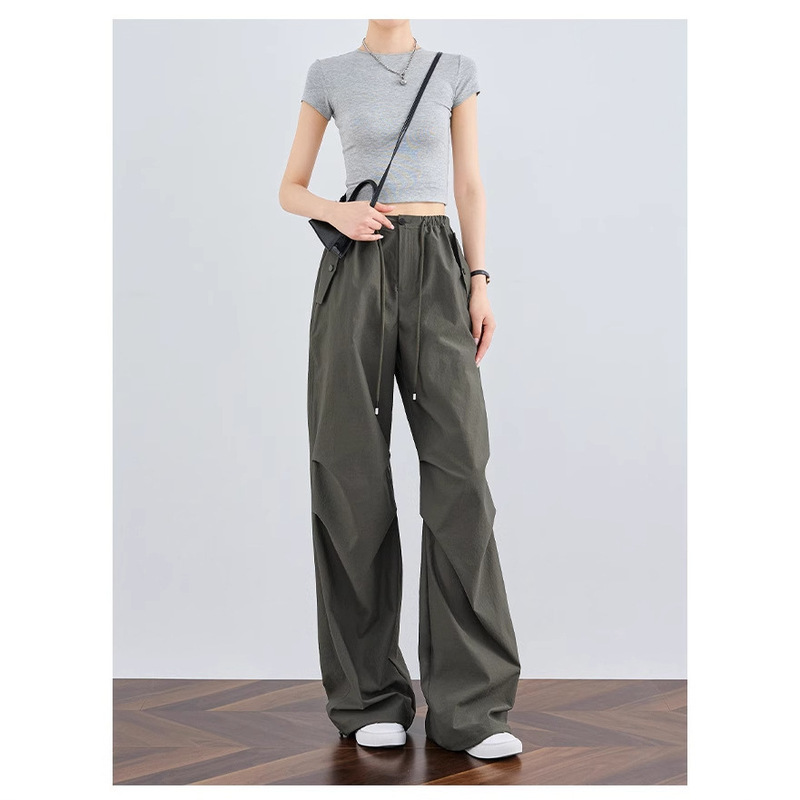 [Ultra-Thin Sun Protection] Tall Women's Extended Work Pants 2026 Spring/Summer Thin Quick-Drying White Casual Pants
