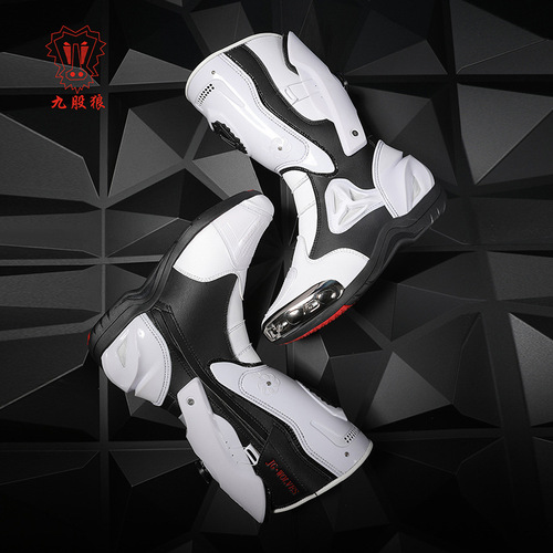 Winter cycling boots, men's rally cross-country cycling shoes, women's wind-proof, anti-skid and anti-impact knight boots, knight style
