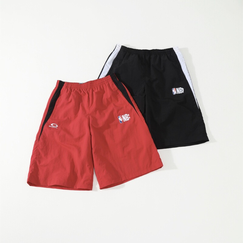 Foreign Trade Distribution Warehouse Paris B Brand Collaboration Double-Layer Mesh Quick-Dry Loose Shorts Five-Point Pants Sports Pants