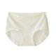 Underwear Women's Summer Lightweight Seamless plus size Mid-Waist Briefs Vitamin C Hyaluronic Acid 7A Antibacterial Mulberry Silk Crotch Without Hip