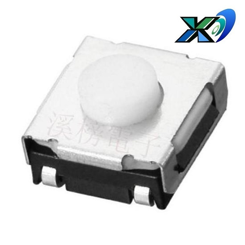 白色硅胶轻触开关4脚 小体积硅胶按键开关  迷你小型防水按钮开关